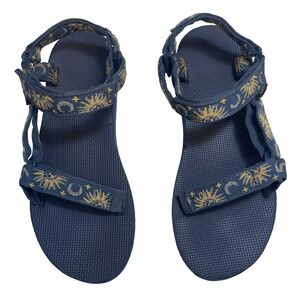 Teva Original Universal Sandals Sun Moon Insignia Blue Womens 9 UK 7 EU 40